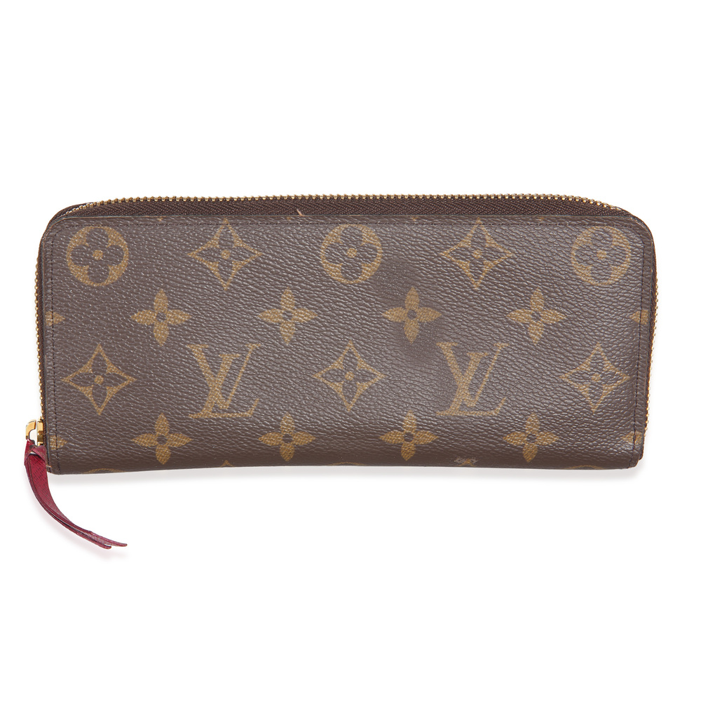 Louis Vuitton Fuchsia Monogram Canvas Clemence Wallet